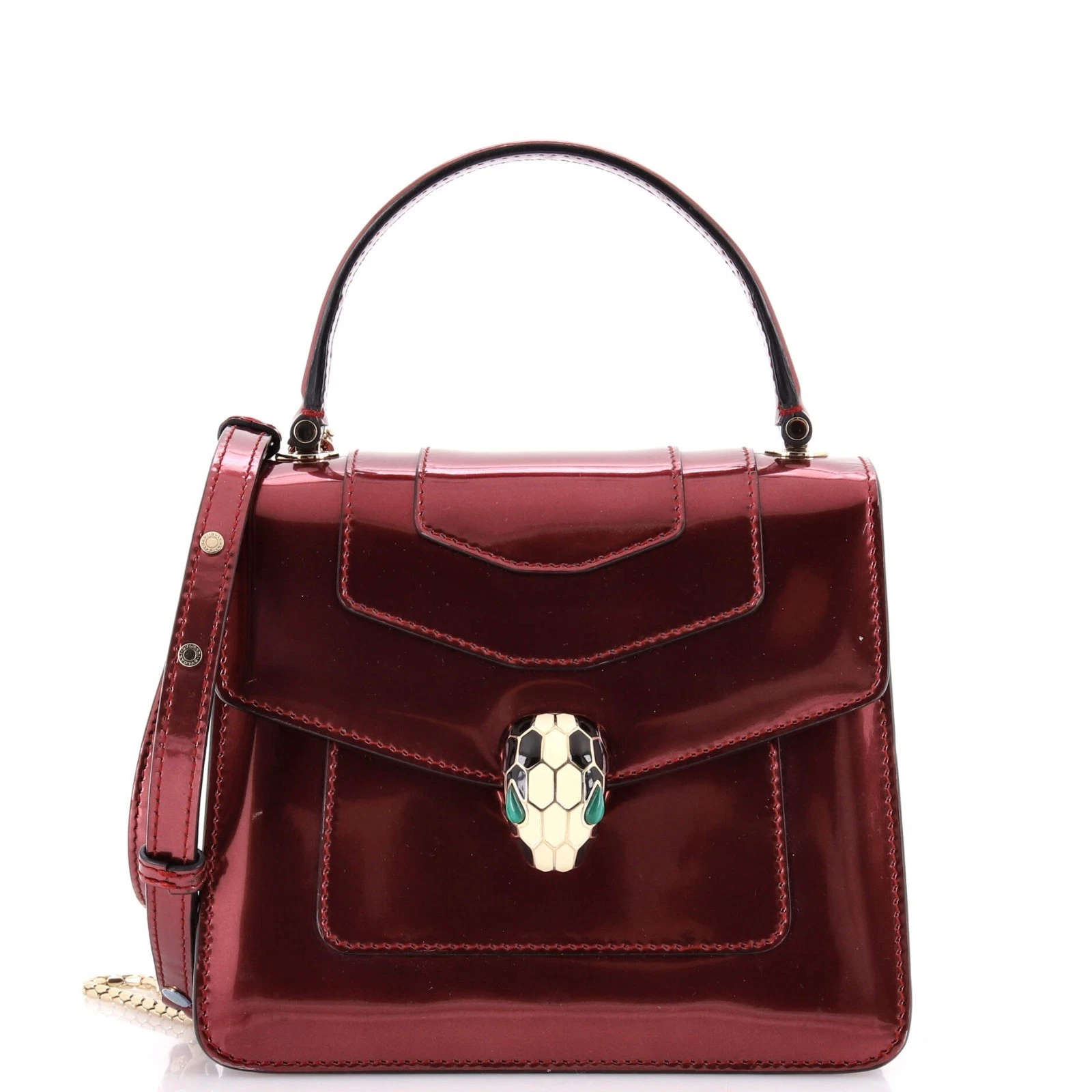 Bvlgari Serpenti Forever Top Handle Bag Leather Small