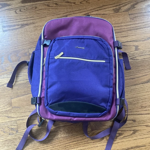LOVEVOOK 50L Travel Backpack for Women & Men, Carry On Luggage - Purple