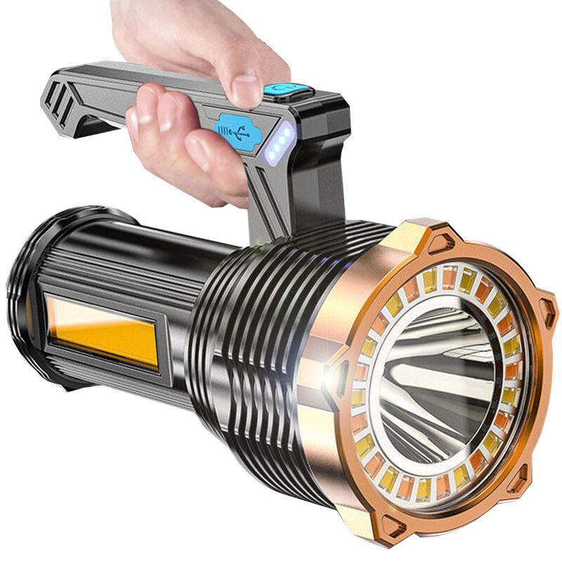 LED Torch USB Rechargeable COB Flashlight